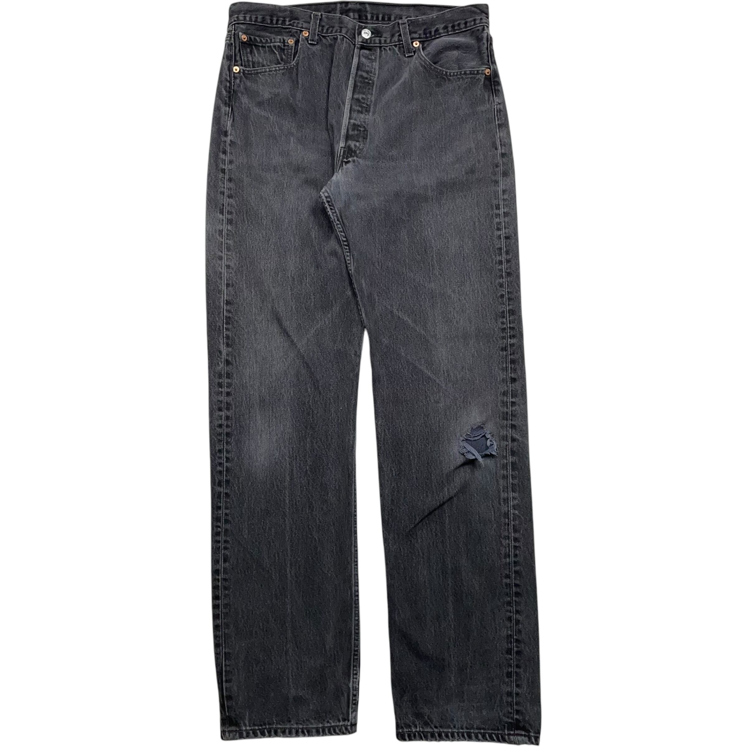 《実寸 W35L33》 Levi's リーバイス 501 ブラックデニム 90年代 vintage no.4829