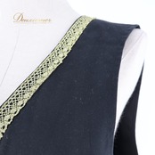 フォークダンス 衣装 Avivare アビバーレ ベスト ブラック系 花 刺繍 黒 金 緑 赤 黄 紫 カラフル シンプル チロリアン かわいい イベント ダンス衣装 レッスン 練習 ゴールド系 グリーン系 レッド系 イエロー系 ブルー系 ピンク系 パープル系