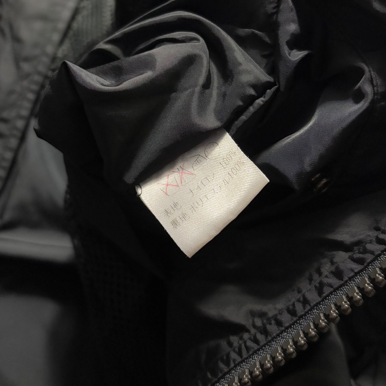 1997AW ISSEY MIYAKE MEN black nylon gimmick coat