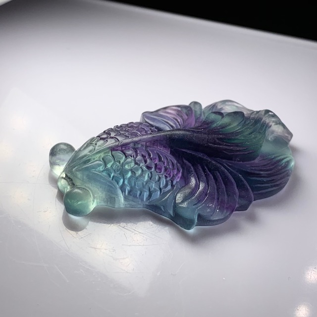 8.穴有り✩大型✩美しい金魚さんグラデーションフローライト
