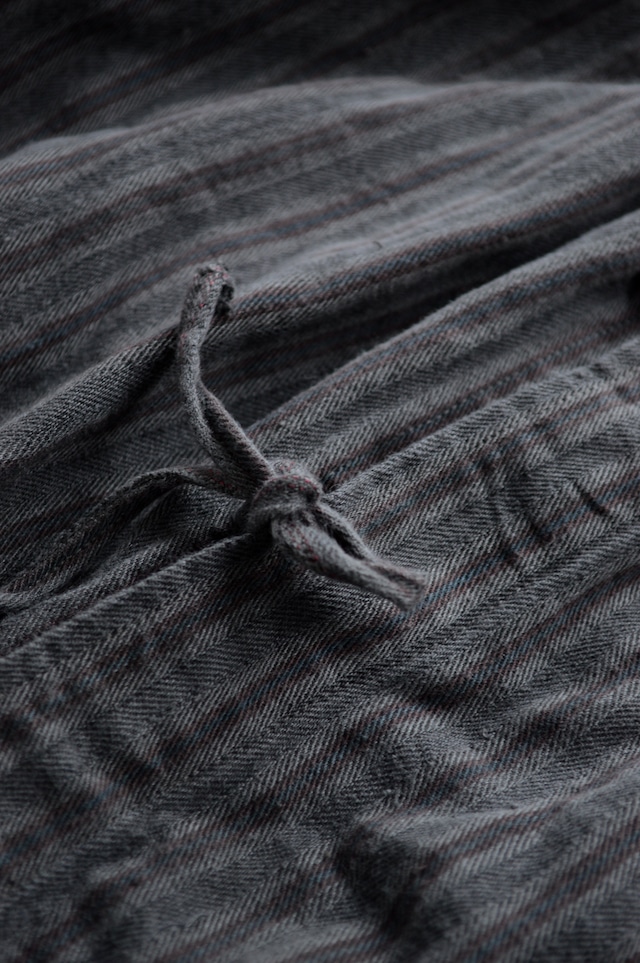 VENTITANK PROJECT Bulgarian Army 1950's-60's Dead Stock Custom Remade & Dyed Sumi Kuro Sleeping Shirt Jacket Type Red Multi3 ブルガリア軍 スリーピングシャツ ジャケット 50s 黒染め