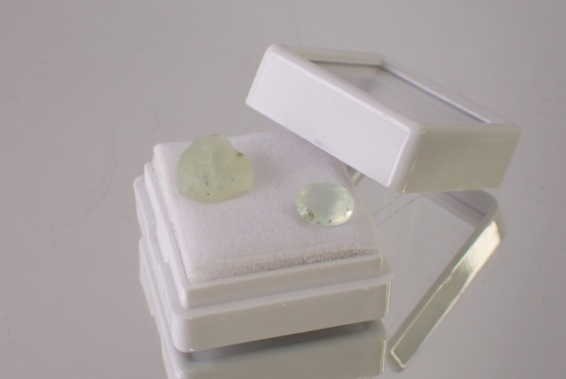 【原石セット】プレナイト　1.12ct/4.36ct　[D7-56]