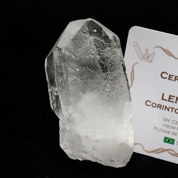 レムリアンシード 水晶 原石 ブラジル ミナスジェライス州 コリント産 証明書付属 一点物 271-400