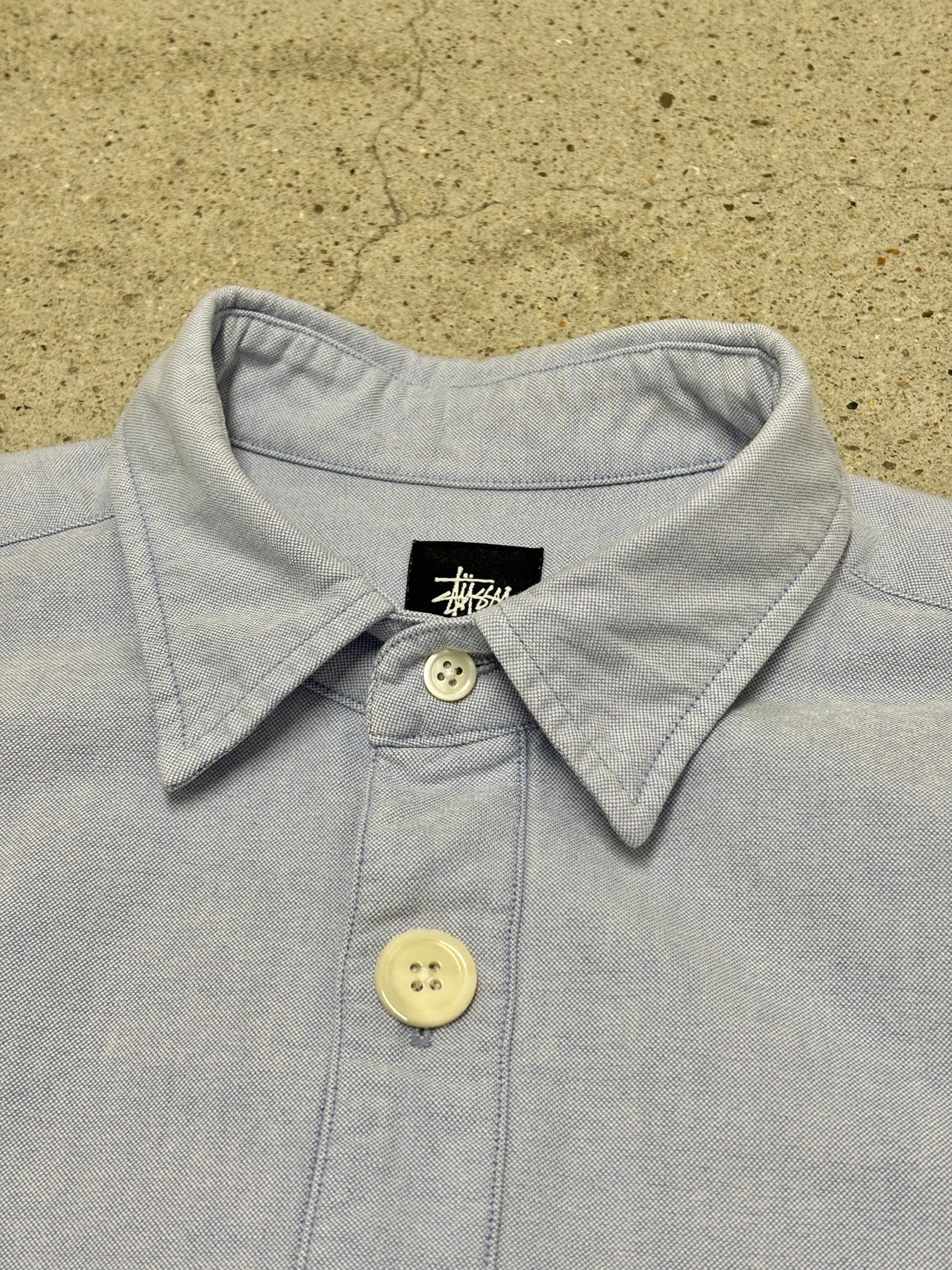 STUSSY/Gradation Button Shirt/L/グラデーションボタンシャツ/7分袖