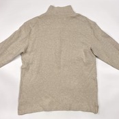 90s Polo by Ralph Lauren ラルフローレン ハーフジップ プルオーバー セーター トレーナー L/ライトベージュ メンズ ビンテージ