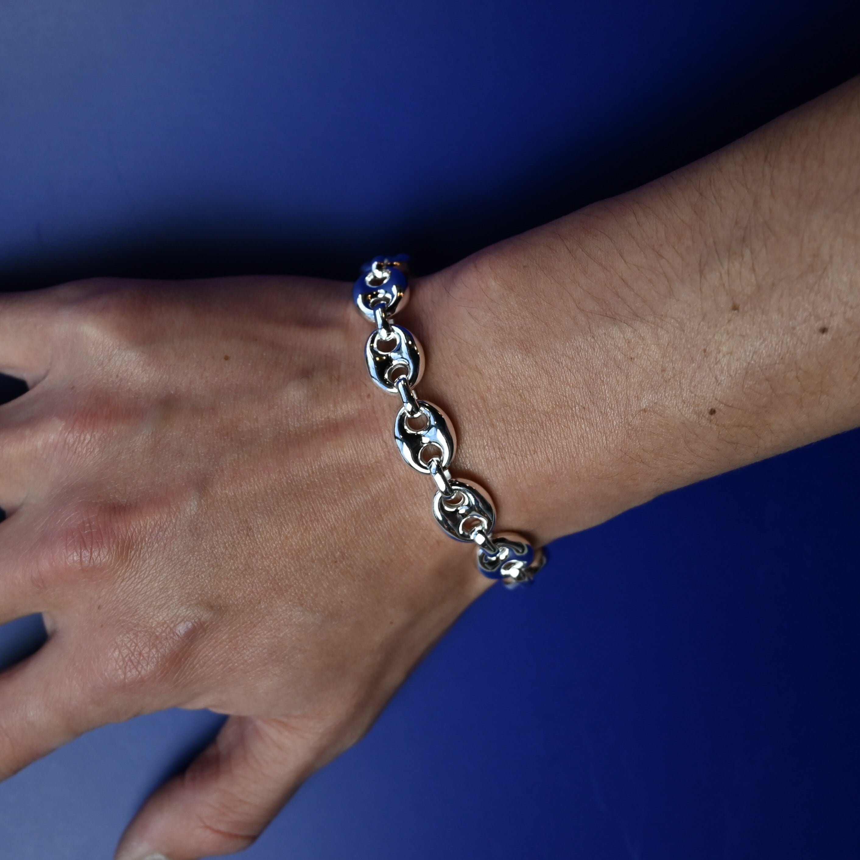 INTERIM / MARINA CHAIN T-BAR BRACELET ITALIAN SILVER 925 GRAND | GANKO