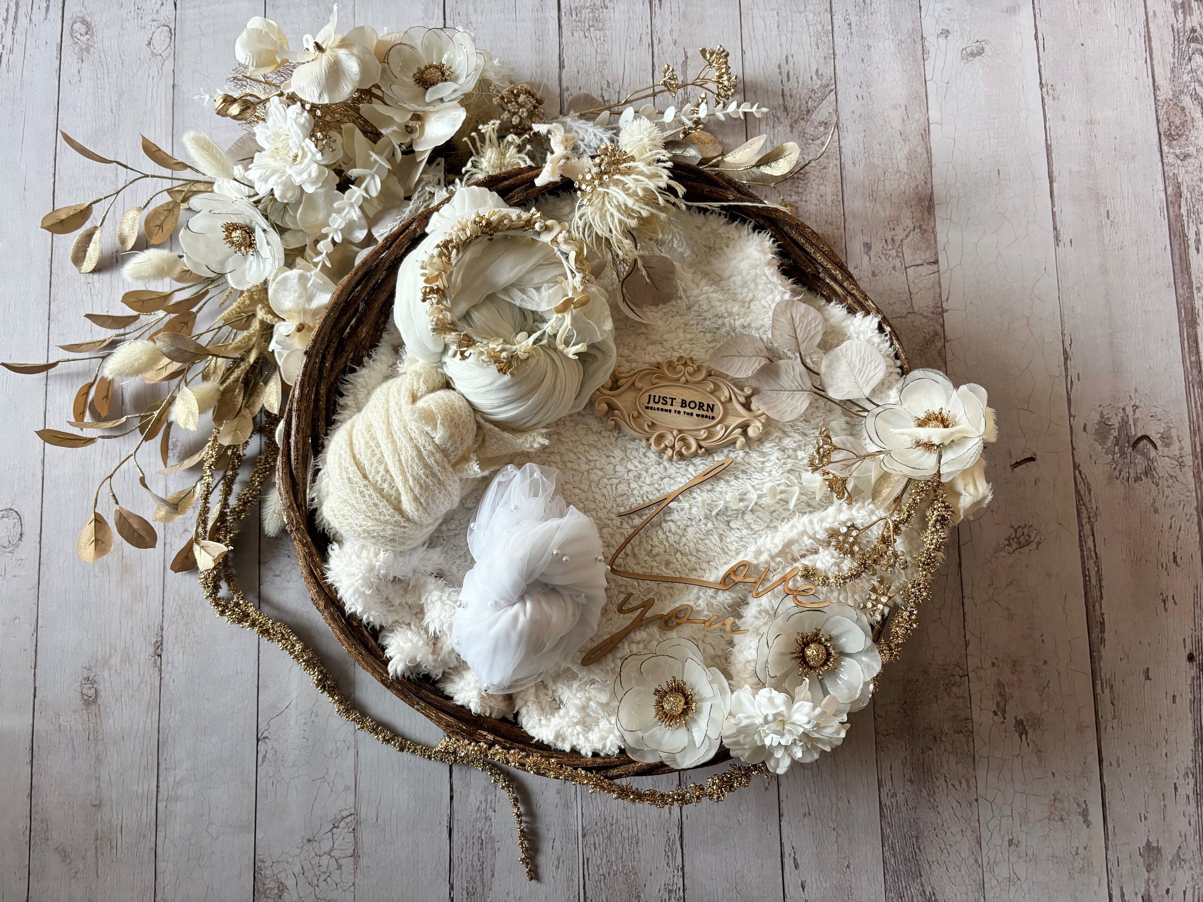 ハーフリース 12 twinkle angel ニューボーンフォトレンタルset