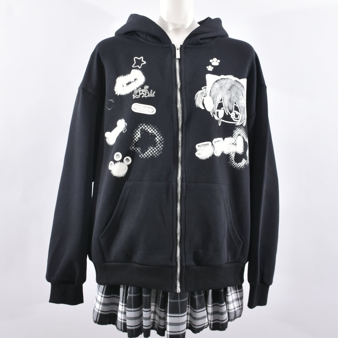 【非売品 未開封】 NFTコラボジャージニットキャップ+パーカー L 9/22新着】ネコ耳 GIRL BONE ZIPパーカー | VOLCAN&APHRODITE 公式通販