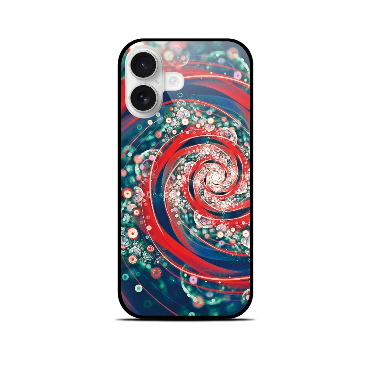 攪乱 - 和風 角丸型 強化ガラスiPhoneケース