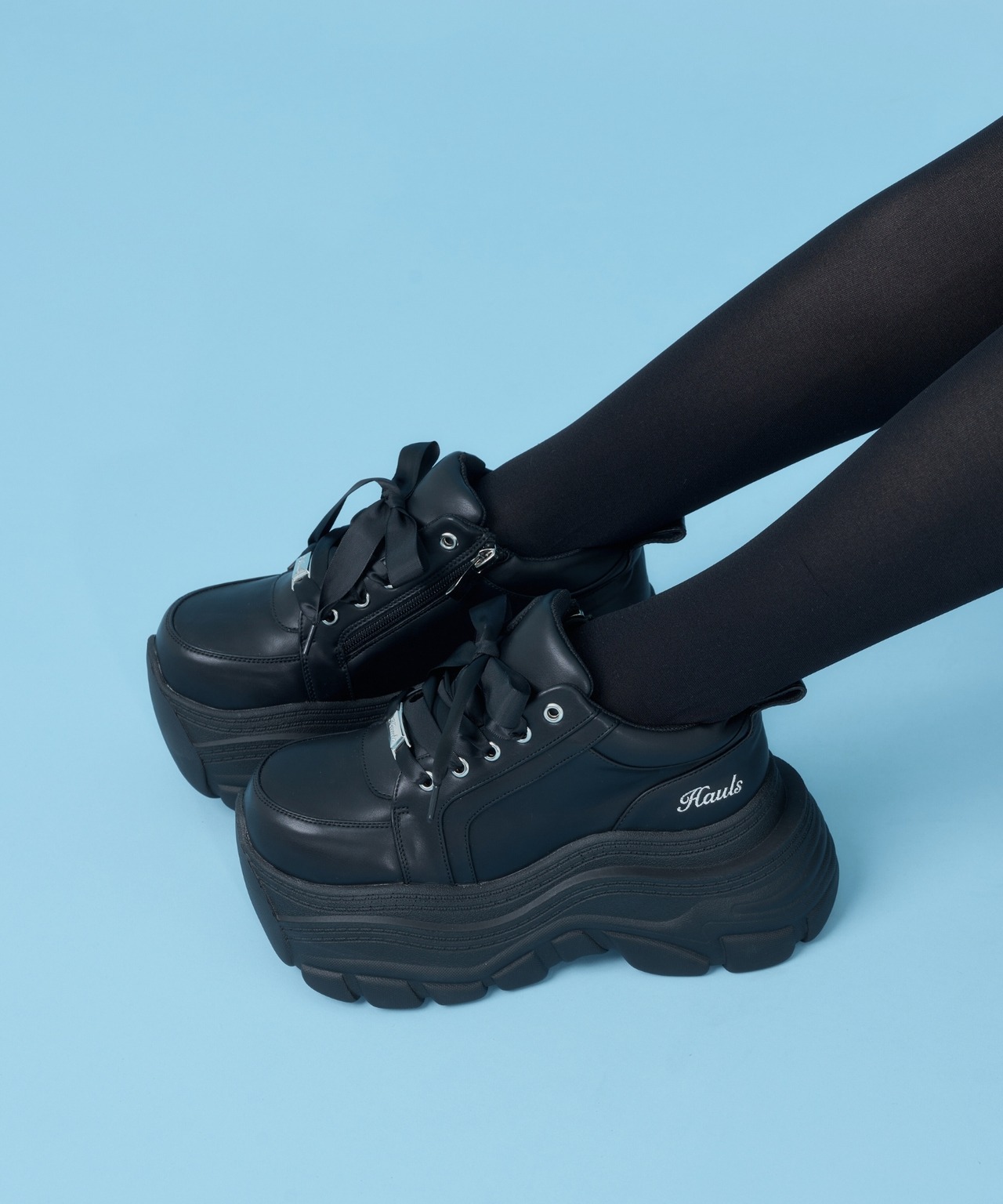 怪獣厚底すにーかー(ブラック)