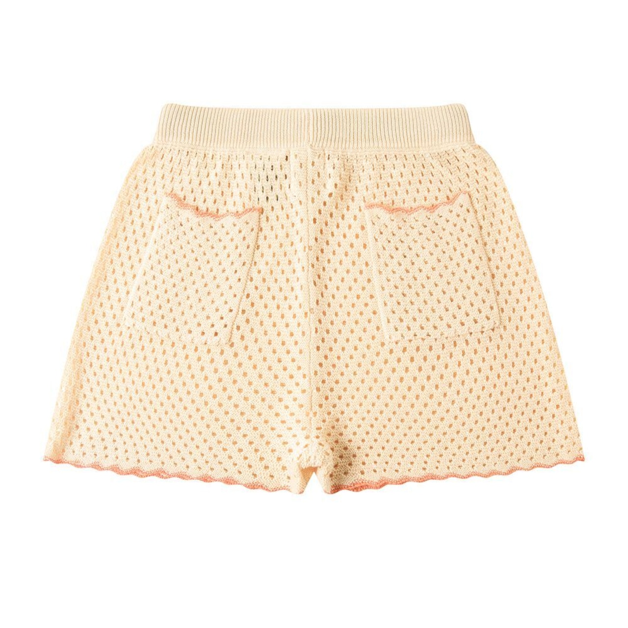 残り1点(4-5y)Knit Planet / Crochet Seaside Shorts/ CREAM＆ORANGE