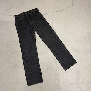 ⊕LEVI’S 505 先染めBLACK DENIM PANT”MADE IN USA” ”SIZE W31 L31”