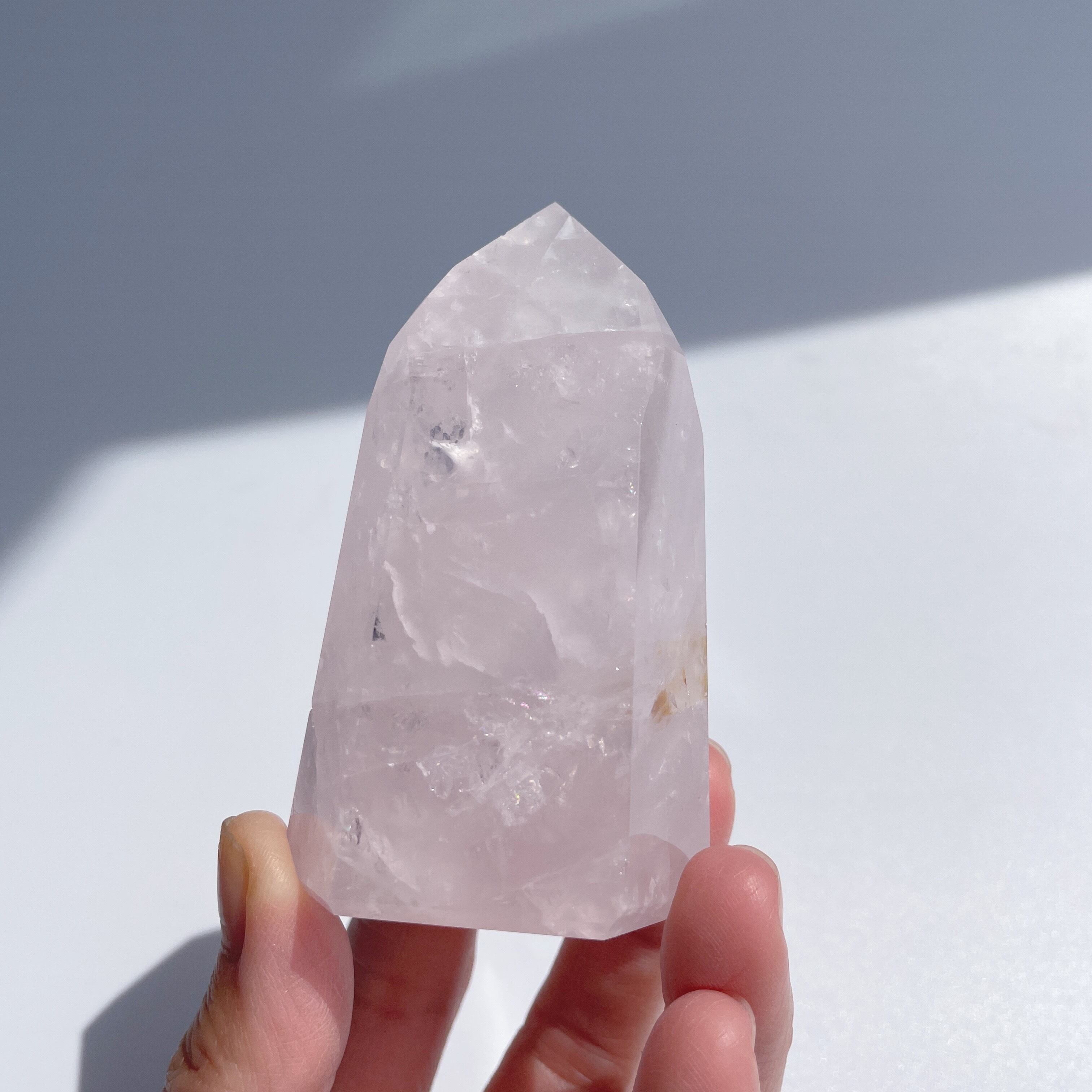 ローズクォーツ　タワー ローズクォーツタワー21◇Rose Quartz Tower◇天然石・鉱物