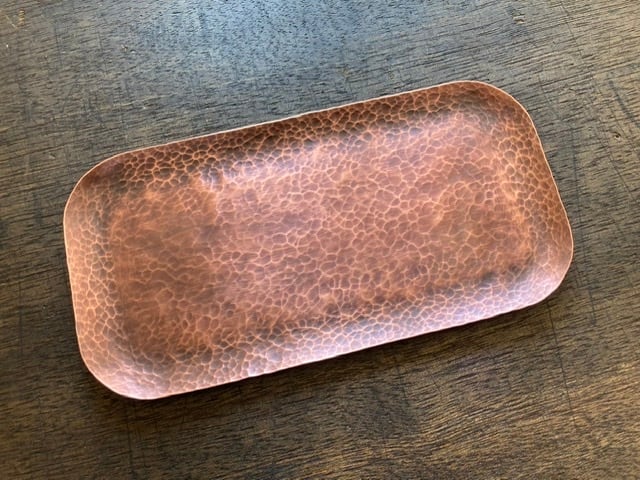 銅の打ち出し トレイ ※受注品 | yurisuke