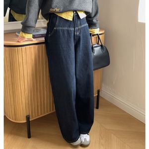 high-waist wide-leg jeans　J00298