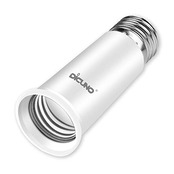 DiCUNO E26→E26 口金延長アダプター E26 延長ソケット 約6.5CM延長する 難燃性材料PBT 2個セット