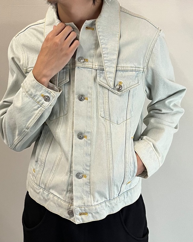 【2017/AW BALENCIAGA】deformed collar denim jacket