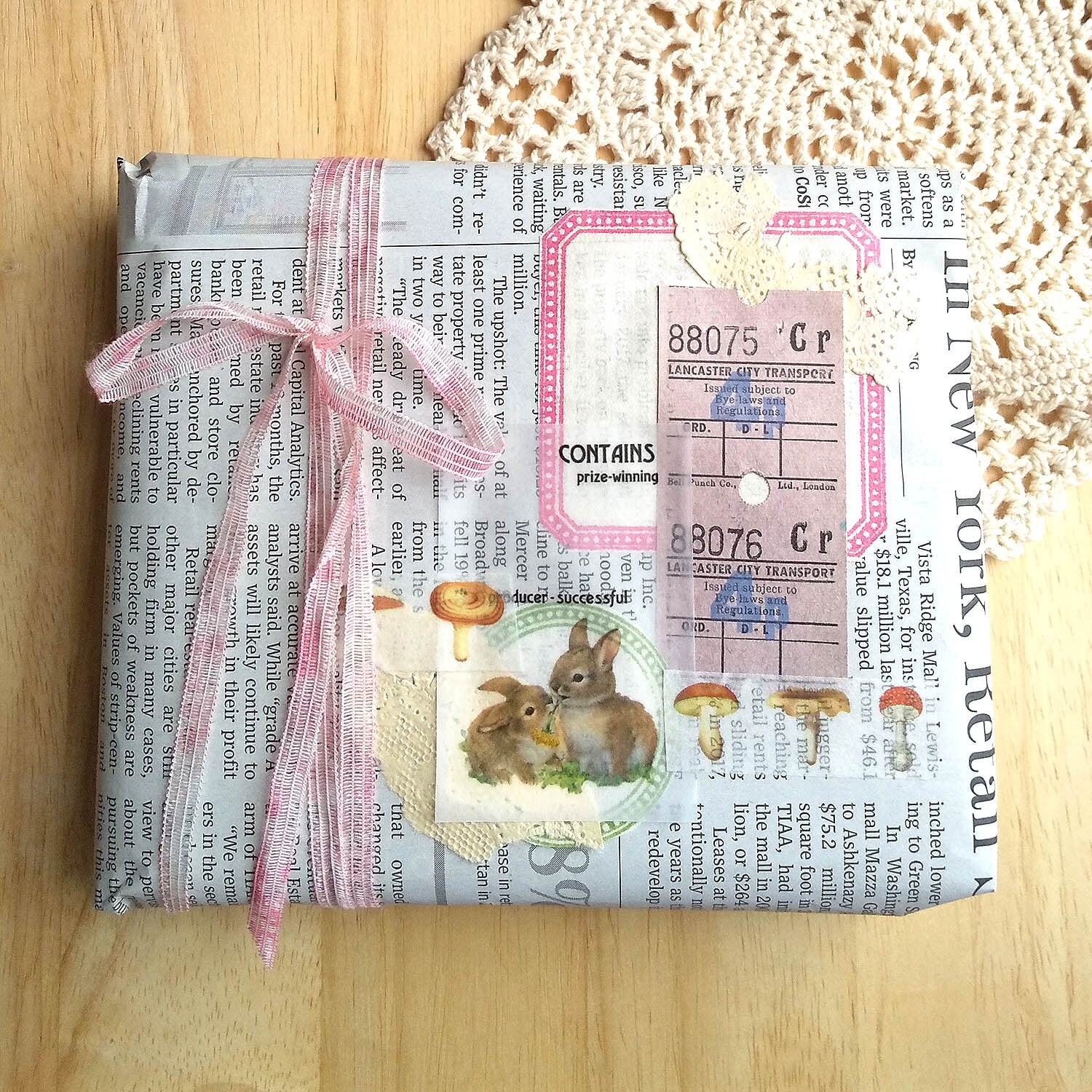 098☆大きな角落としドットフレームラベル スタンプ はんこ コラージュ