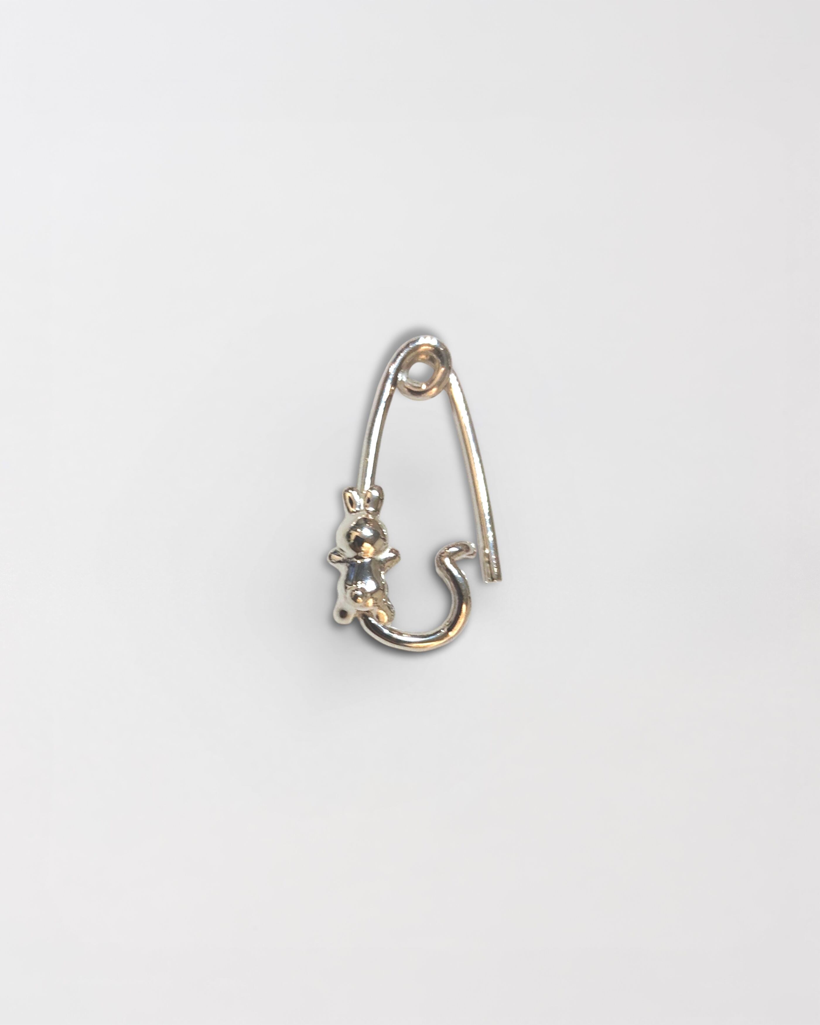 うさぎ pin earring ® SILVER925 16G 18G #LJ18002P うさぎ安全