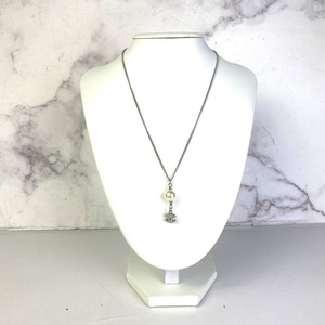 【最終処分SALE】CHANEL シャネル ココマーク パール  ネックレス シルバー A-7345