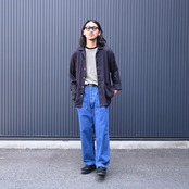 INTÉRIM / HYPER BIG RAYON LINEN SHIRTS JACKET style