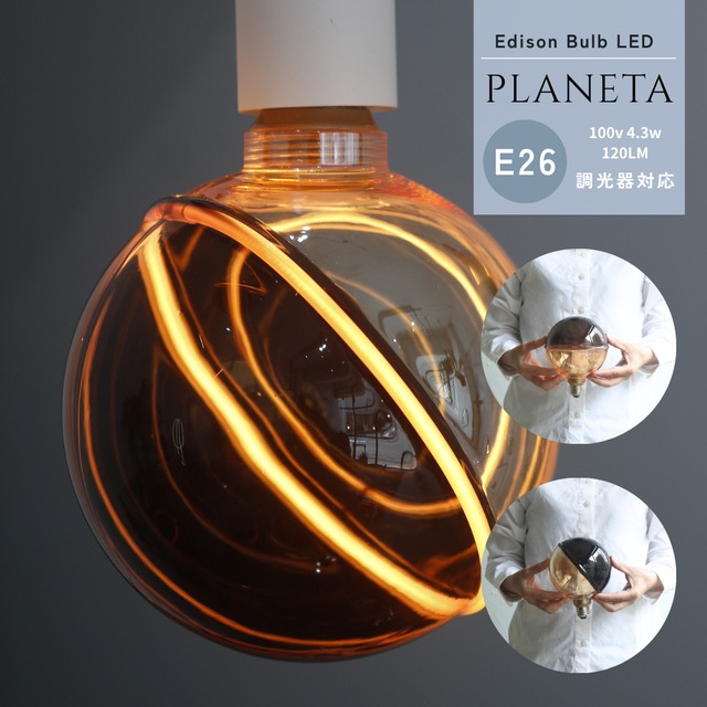 Edison Bulb LED E26 PLANETA [GLOBE]