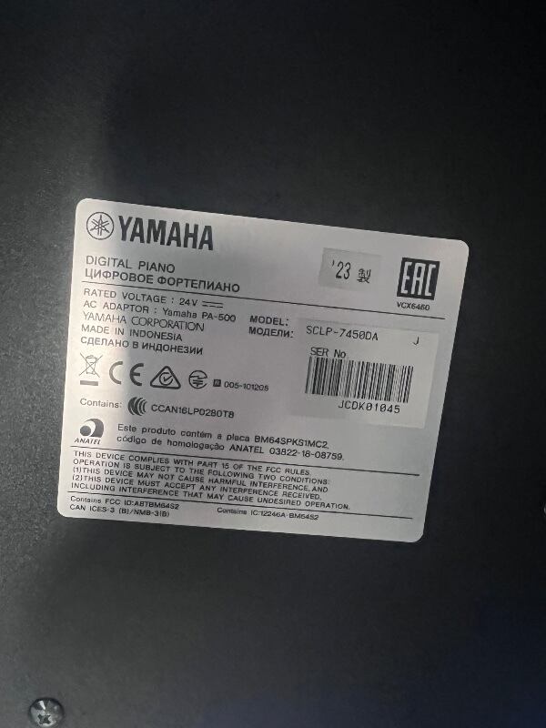 ☆80920【電子ピアノ】YAMAHA SCLP7450DA 23年製 | リユース専門店エプコ