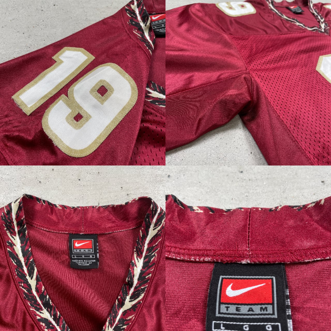 00年代 NIKE ナイキ フロリダ・ステイト・セミノールズ フットボール