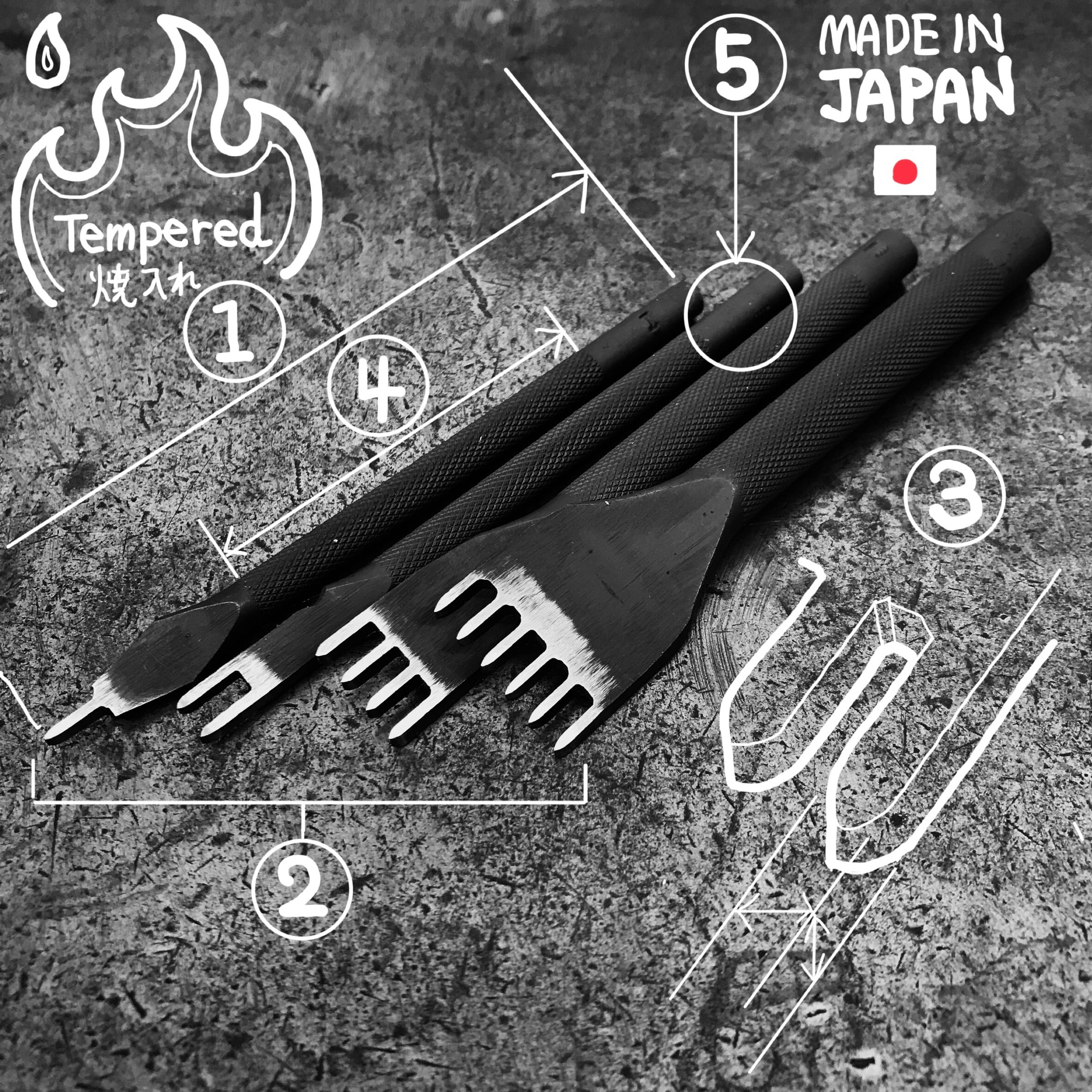 ヨーロッパ目打ち Ⅰ 6本目［French Style］ | okafactory 岡製作所