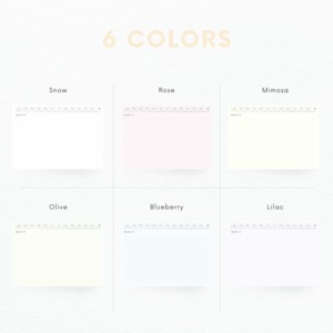 ドット方眼ノート┊︎6色セット┊︎ノート┊︎デジタルジャーナル┊︎リンク付き