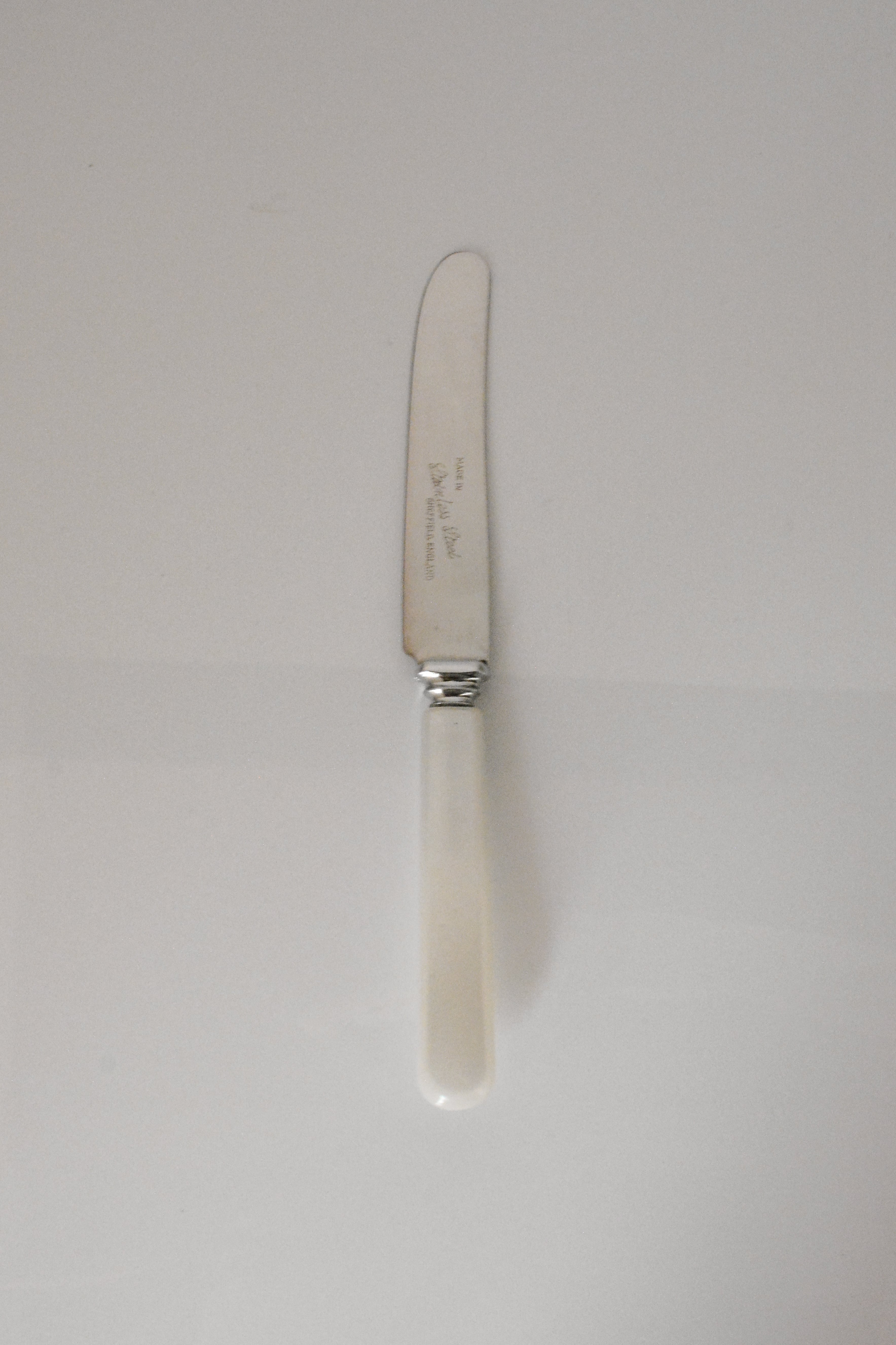 vintage tea Knife White