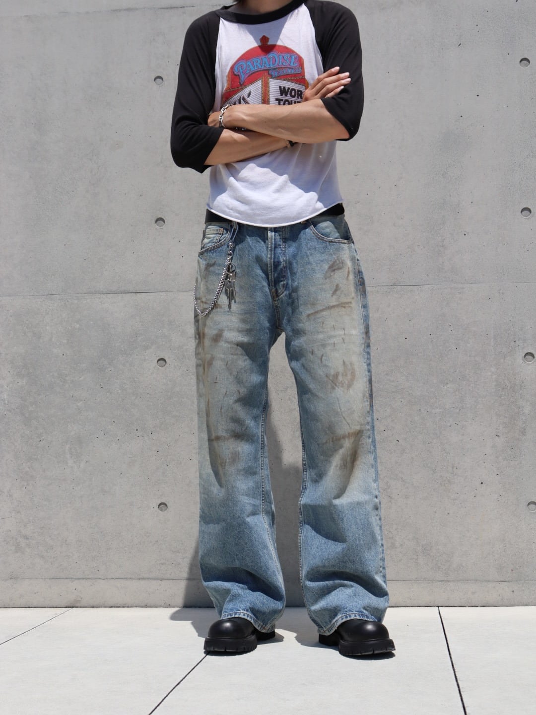 【ANOTHERYOUTH】ダーティー ウォッシュド デニム パンツ 861f3488f0afb1fbef8e9791187f06