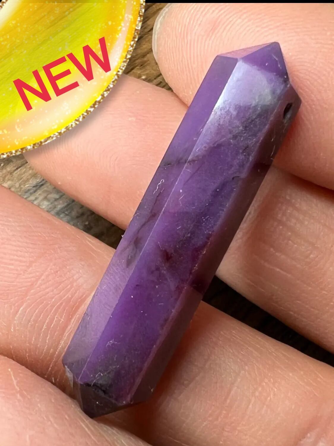 b スギライト ダブルポイントペンダントヘッド