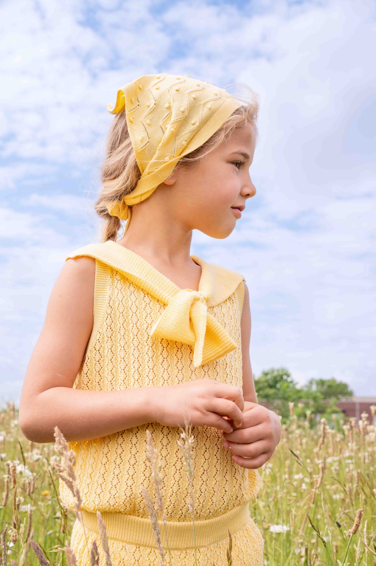 Knit Planet /Sweet Blouse - CreamYellow