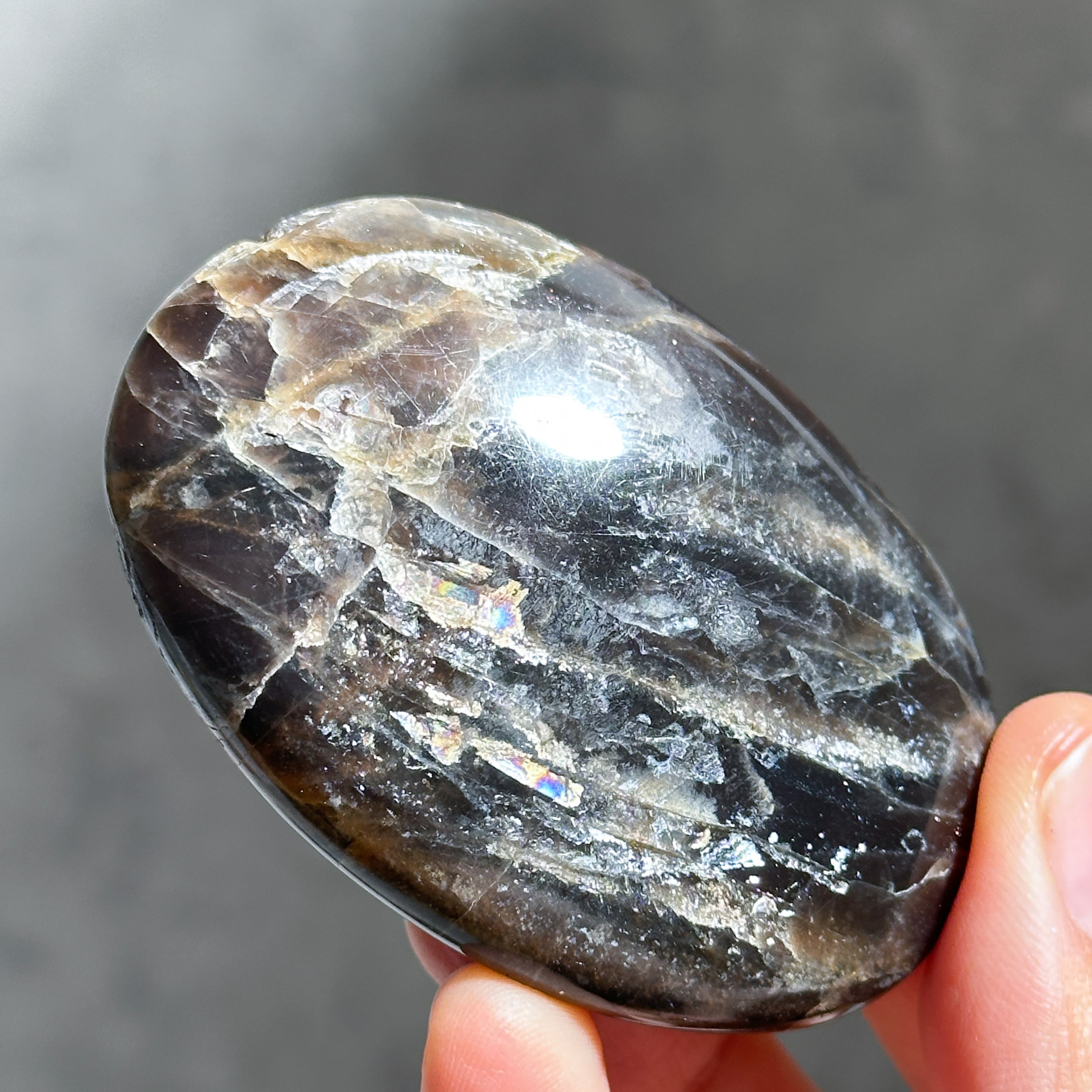 29☆❁¨̮プロフお読みください✧︎*。様　高品質　ブラックムーンストーン　パーム 29☆❁¨̮プロフお読みください✧︎*。様 高品質 ブラックムーン