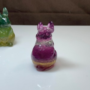 3.ペア☆カラフルフローライトうさぎさん