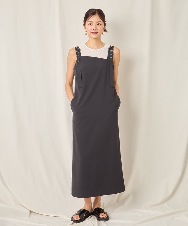 ASYMMETRIC BELT DRESS【5420057】