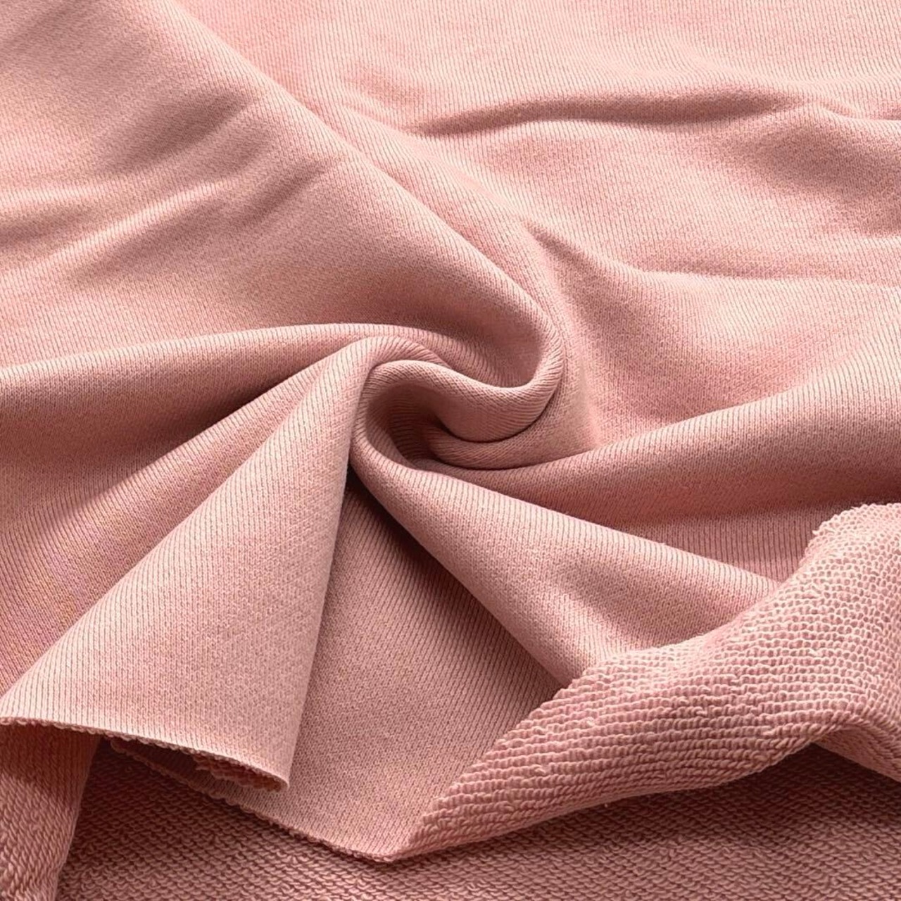 ★TC119◆3.2m◆ラスト一点◆綿100%丸仕上げ裏毛ニット生地◆いちごミルク