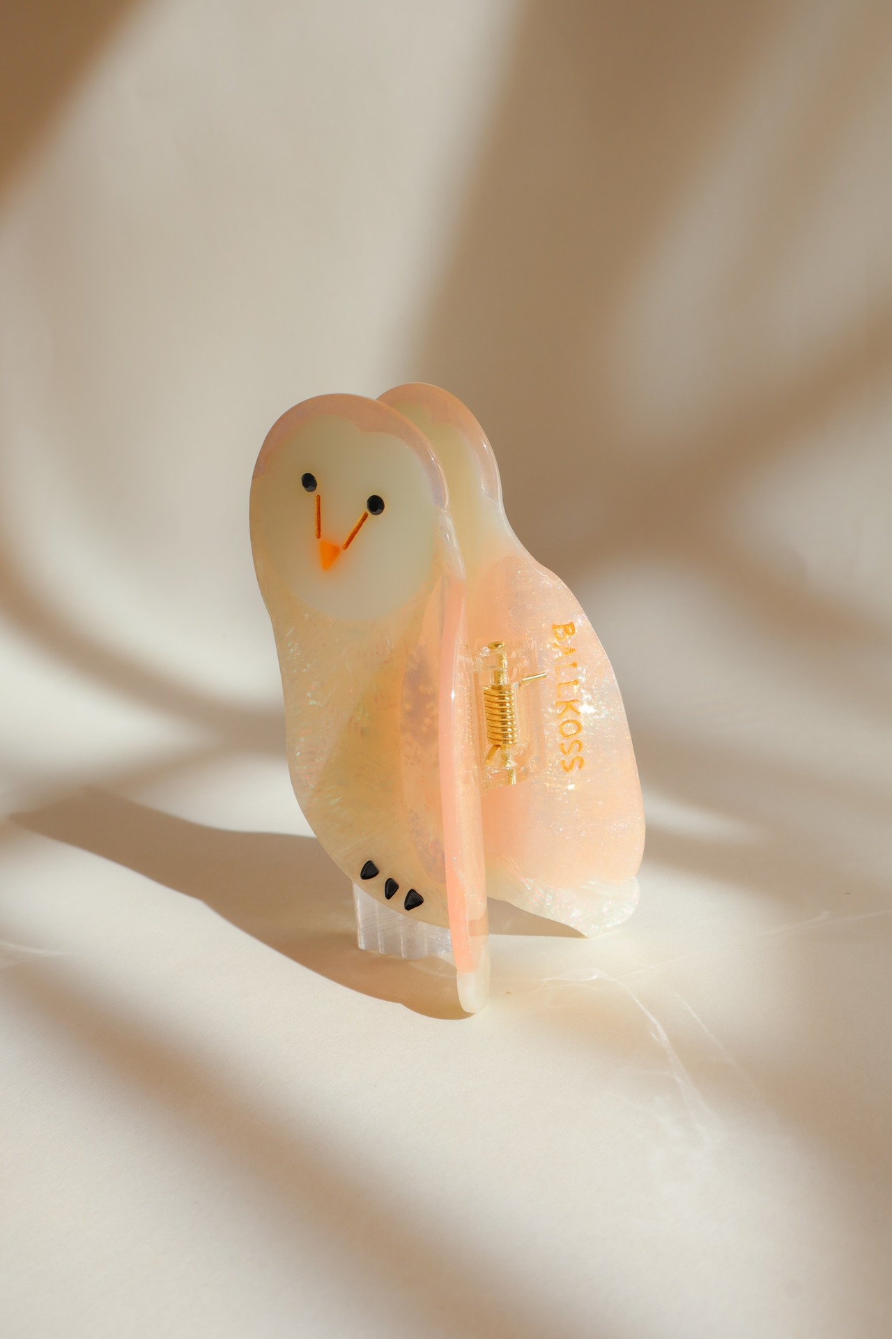 メンフクロウのヘアクリップ