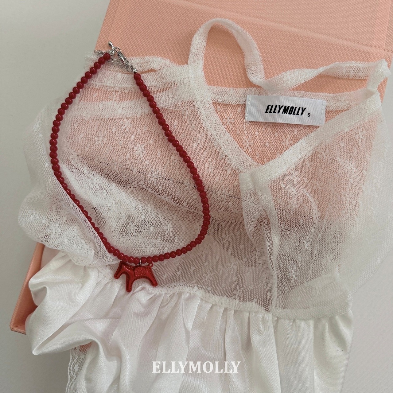 エリーモリー / ELLY MOLLY / ホースビーズネックレス / 韓国子供服 / キッズ / 26winter〖取寄〗*FREE*