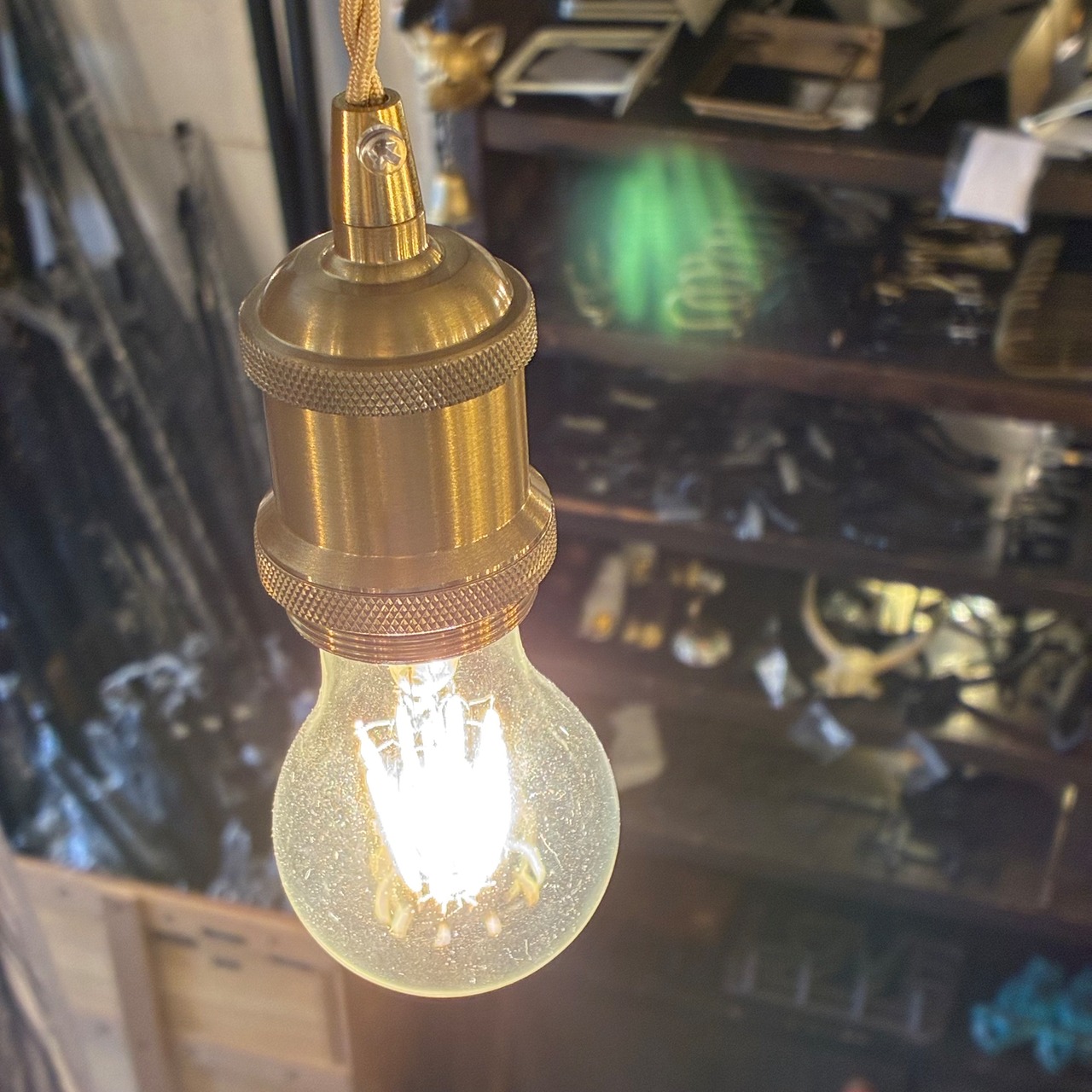 TOPANGA Lighting Brass pendant socket　真鍮ペンダントソケット　ベーシック　コード　長さ調整　ダクトレール　E26　シーリング　はだか電球　照明　