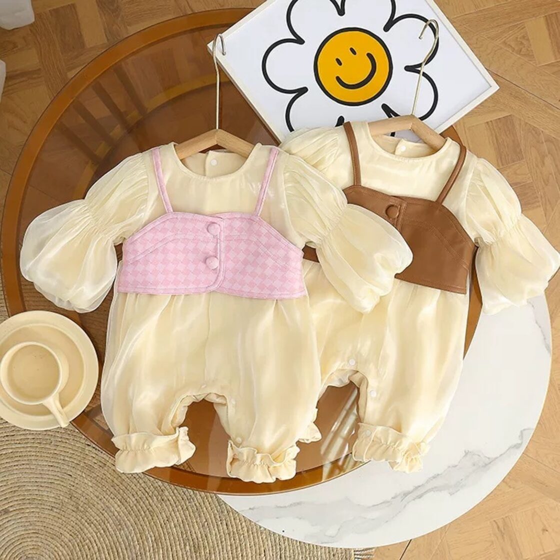 ベビー服 73 ダルメシアン パーカー ふるし ロンパース タイツセット 