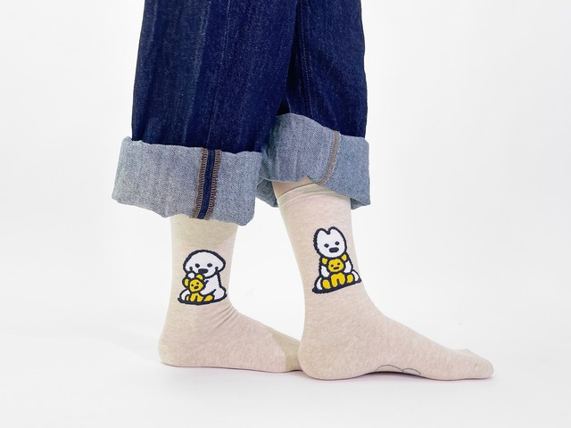 【matsui】SOCKS  犬とぬいぐるみ ソックス