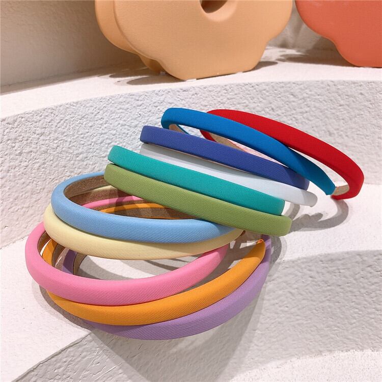 カラーヘアバンド レッド薄手ヘアピン 大人ガーリー スウィート キュート カジュアル ヘアアクセサリー ピュア 超面白いベビーショップ85779224782
