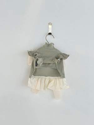 即納【avely】Ribbed ops khaki