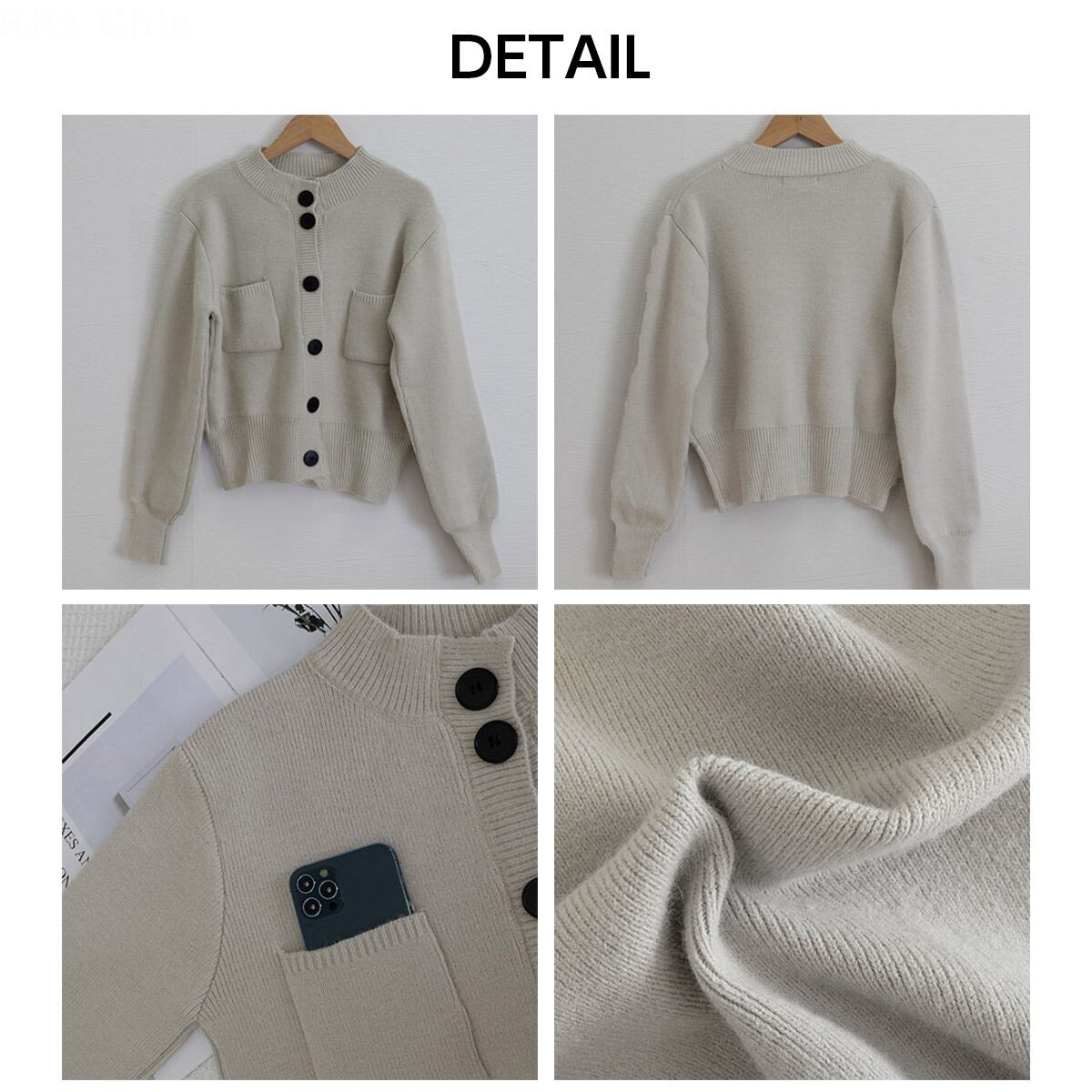 ニット カーディガン ショート丈 レディース 秋冬 韓国 シンプル おしゃれ きれいめ 大人 カジュアル 羽織り ライトアウター トップス ニットカーデ 大人可愛い 大人女子