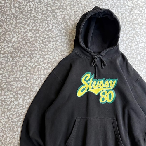 STUSSY / 00' usa製 Design hoodie size L