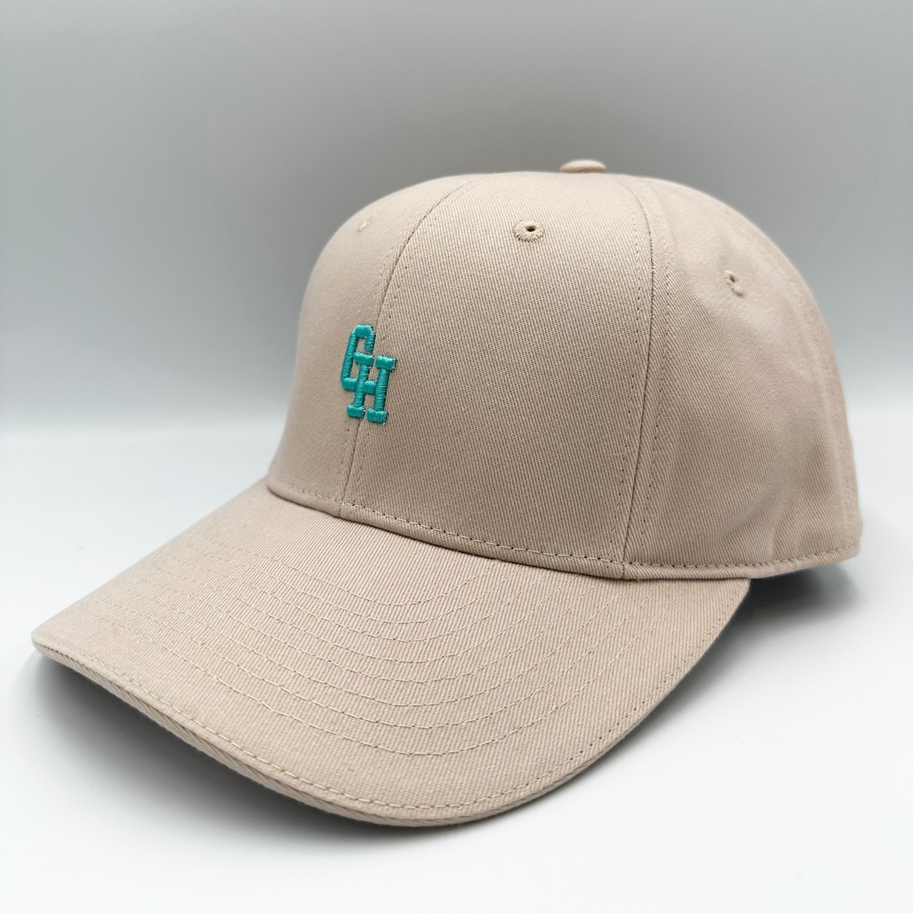 【gifthat オリジナル】gifthat 8panel cap BEG-blu