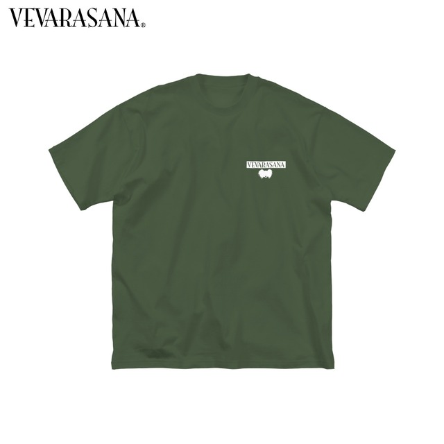 VEVARASANA®︎ ビッグシルエットTシャツ Papillon series ネイビー