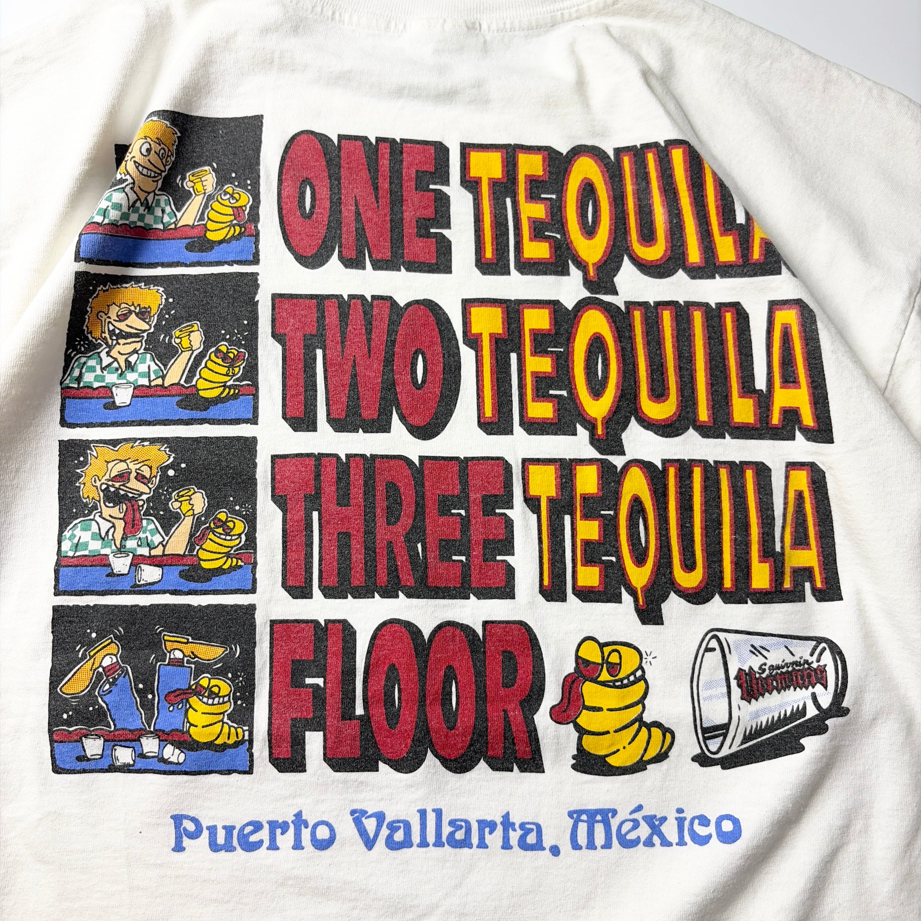 90s Tequila Joke Tee Puerto Vallarta Mexico